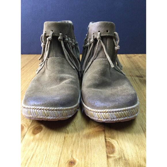 Ugg Australia Brown Suede Fringe Ankle Boots Moccasins Womens Size 7 - Picture 7 of 7